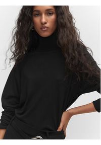 mango - Mango Golf Luccac 57065972 Czarny Regular Fit. Typ kołnierza: golf. Kolor: czarny. Materiał: syntetyk #7