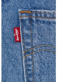 Levi's® - Levi's spódnica jeansowa mini prosta. Okazja: na spotkanie biznesowe, na co dzień. Kolor: niebieski. Materiał: jeans. Styl: biznesowy, casual