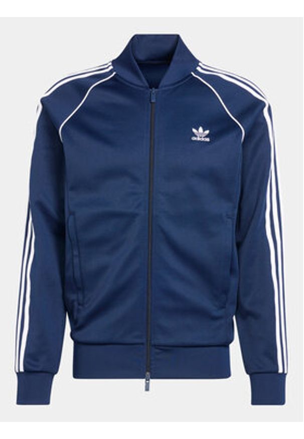 Adidas - adidas Bluza adicolor Classics SST IR9866 Niebieski Slim Fit. Kolor: niebieski. Materiał: syntetyk, bawełna