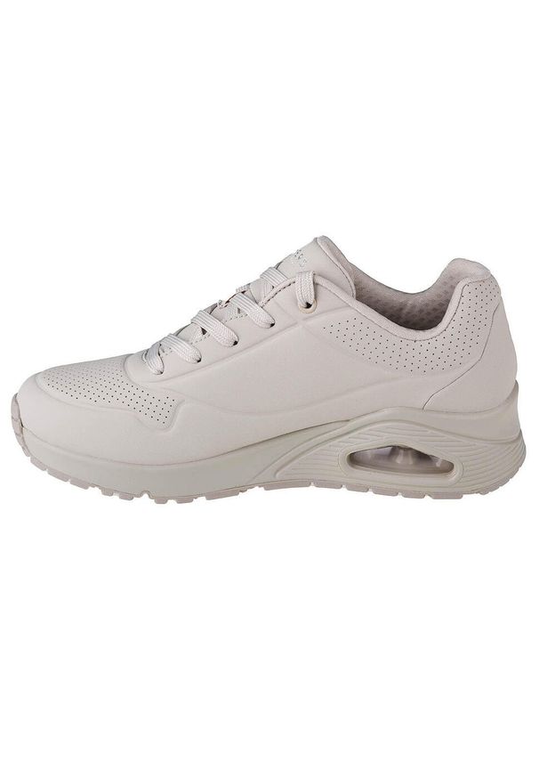 skechers - Buty do chodzenia damskie Skechers One Stand ON Air. Zapięcie: sznurówki. Kolor: beżowy. Materiał: materiał, syntetyk, tkanina. Szerokość cholewki: normalna. Sport: turystyka piesza