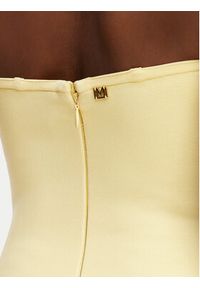 Marciano Guess Sukienka wieczorowa G6GK55 Z0664 Żółty Slim Fit. Kolor: żółty. Materiał: wiskoza. Styl: wizytowy #6