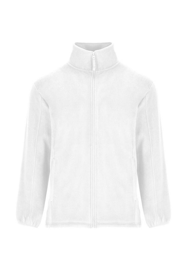 ROLY - Męska Bluza Polarowa Artic Z Pełnym Zamkiem Błyskawicznym. Kolor: biały. Materiał: polar. Sezon: zima. Styl: sportowy