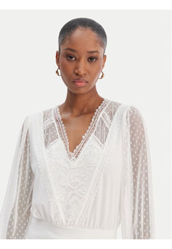 Morgan Bluzka 251-TAGADO Biały Regular Fit. Kolor: biały. Materiał: syntetyk