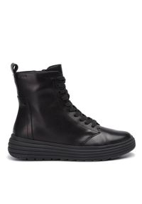 Geox Botki D Phaolae A D94FDA 00043 C9999 Czarny. Kolor: czarny. Materiał: skóra