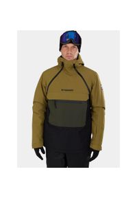 FUNDANGO - Anorak Męski Fundango Hydra ECO. Kolor: czarny, zielony, wielokolorowy. Materiał: materiał. Sezon: zima. Sport: turystyka piesza