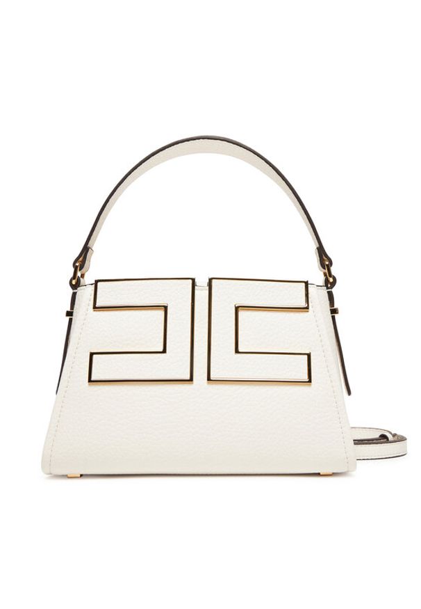 Elisabetta Franchi Torebka BS-36A-56E2-V360 Biały. Kolor: biały. Materiał: skórzane