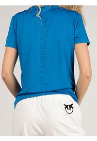 North Sails X Prada T-shirt "Foehn" | 45 2505 000 | T-shirt Foehn | Kobieta | Niebieski. Okazja: na co dzień. Kolor: niebieski. Materiał: poliester. Wzór: nadruk, napisy, aplikacja. Styl: casual #4