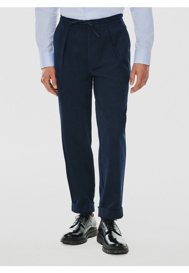 Pako Lorente - PAKO LORENTE – Bawełniane spodnie męskie casual. Okazja: na co dzień. Materiał: bawełna. Wzór: gładki. Styl: casual