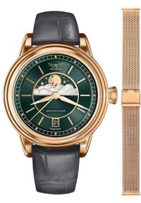 AVIATOR - Zegarek damski Aviator V.1.33.2.263.4GM-SET różowe złoto. Kolor: złoty, wielokolorowy, różowy #1