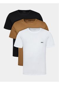 BOSS - Boss Komplet 3 t-shirtów Tshirt Rn 3P Classic 50475284 Beżowy Regular Fit. Kolor: beżowy. Materiał: bawełna