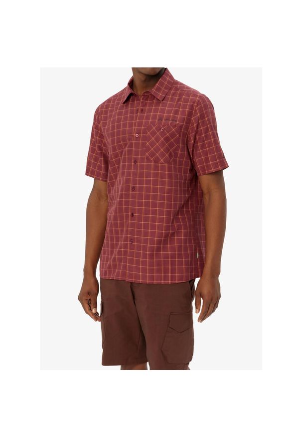 Koszula turystyczna męska Vaude Albsteig Shirt III. Kolor: czerwony