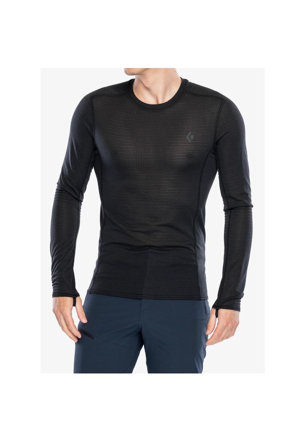 Bluza termoaktywna męska Black Diamond Coefficient LT Crew. Kolor: czarny. Sezon: zima. Sport: narciarstwo