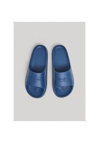 Klapki Pepe Jeans Beach Slide M P, Mężczyźni. Kolor: niebieski. Materiał: syntetyk, materiał. Sport: pływanie, fitness