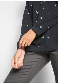 bonprix - Shirt bawełniany z nadrukiem, długi rękaw. Kolor: czarny. Materiał: bawełna. Długość rękawa: długi rękaw. Długość: długie. Wzór: nadruk #2