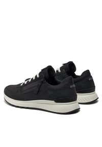 ecco - ECCO Sneakersy Exostride W Low Zip 83540351052 Czarny. Kolor: czarny. Materiał: materiał #6