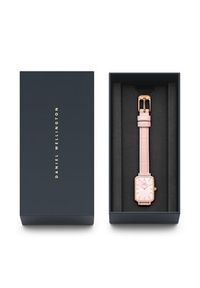 Daniel Wellington Zegarek Quadro Pressed DW00100508 Różowe złoto. Kolor: złoty, różowy, wielokolorowy