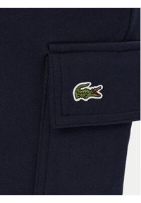 Lacoste Szorty sportowe GH9743 Granatowy Regular Fit. Kolor: niebieski. Materiał: bawełna. Styl: sportowy #4