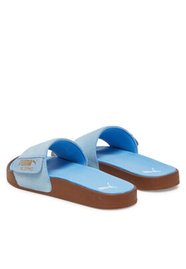 Puma Klapki Leadcat 2.0 Palermo Foil 399041 03 Niebieski. Kolor: niebieski. Materiał: skóra, zamsz