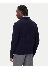 Polo Ralph Lauren Sweter 710974167001 Granatowy Regular Fit. Typ kołnierza: polo. Kolor: niebieski. Materiał: bawełna #4