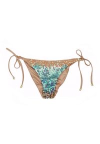 BEACH BUNNY - Dół od bikini Ariel. Kolor: niebieski. Materiał: elastan, materiał, poliamid. Wzór: aplikacja #3