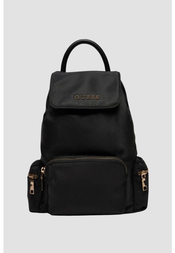 Guess - GUESS Czarny plecak Backbag. Kolor: czarny. Materiał: poliester