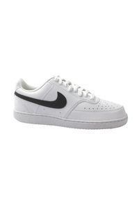 Nike - Buty sportowe Sneakersy męskie, Court Vision Low NN. Kolor: czarny, biały, wielokolorowy. Materiał: syntetyk, tkanina, materiał. Model: Nike Court. Sport: turystyka piesza, fitness