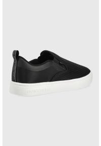 Calvin Klein Jeans tenisówki YW0YW00500.BDS damskie kolor czarny. Nosek buta: okrągły. Kolor: czarny. Materiał: materiał. Szerokość cholewki: normalna #5