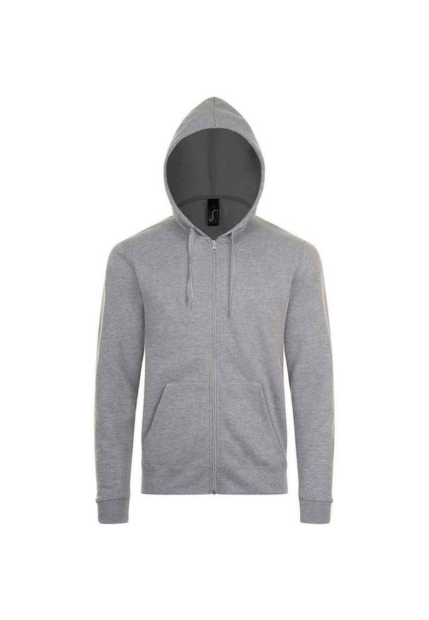SOL'S - Bluza Z Kapturem Dla Dorosłych Unisex Stone. Typ kołnierza: kaptur. Kolor: szary