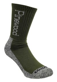 PINEWOOD - Skarpety trekkingowe Pinewood Coolmax Medium 2 pary. Kolor: zielony. Sport: turystyka piesza