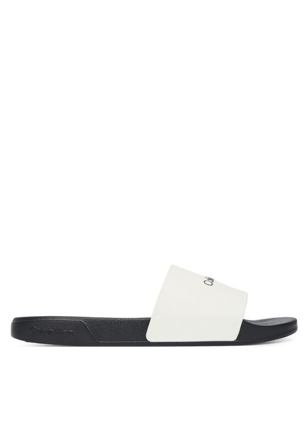 Calvin Klein Klapki Ess Slide Monobrand Cv HM0HM02107 Biały. Kolor: biały. Materiał: syntetyk