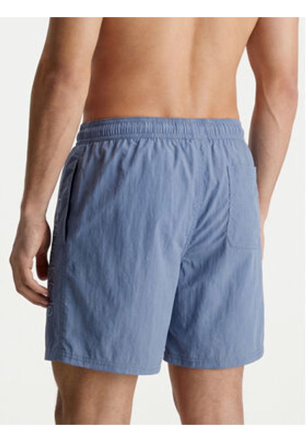 Calvin Klein Swimwear Szorty kąpielowe LV00N61029 Niebieski Regular Fit. Kolor: niebieski. Materiał: syntetyk