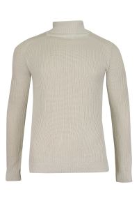 Golf Jasny Szary Dziergany, Męski, Super Slim, Przylegający, Elegancki -Brave Soul. Typ kołnierza: golf. Kolor: szary. Materiał: poliester, dziergany. Wzór: ze splotem. Sezon: zima, jesień. Styl: elegancki #1