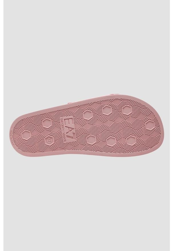 EA7 Emporio Armani - EA7 EMPORIO ARMANI Różowe klapki logowane, Rozmiar 37. Kolor: różowy