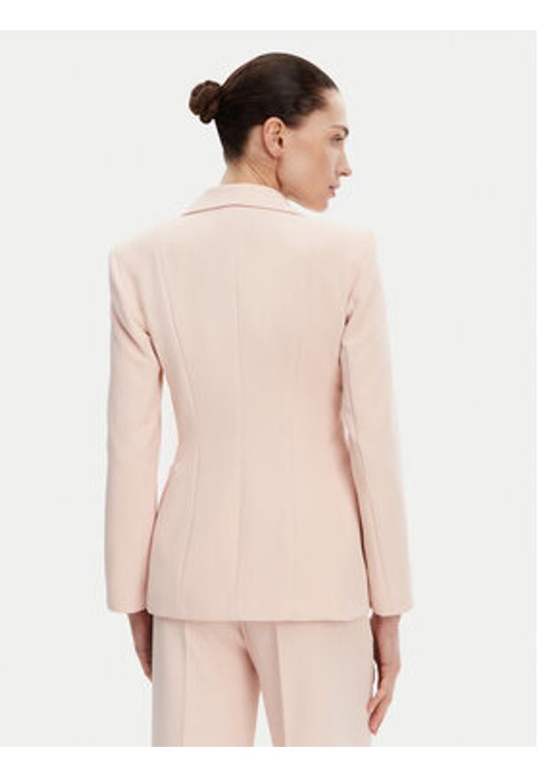 Maryley Marynarka 25EB139/43PY Różowy Regular Fit. Kolor: różowy. Materiał: syntetyk