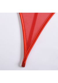 Intica - Body z kokardą i łańcuszkiem na specjalne okazje Harriette. Kolor: czerwony. Materiał: materiał #6