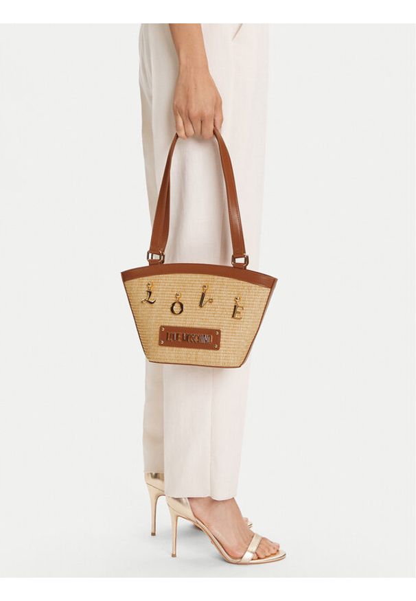 Love Moschino - LOVE MOSCHINO Torebka JC4284PP0MKN110A Brązowy. Kolor: brązowy