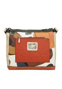 Pomarańczowa Damska Torebka Anekke Edycja Limitowana. Kolor: pomarańczowy. Wzór: napisy. Dodatki: z breloczkiem. Materiał: z tłoczeniem. Styl: casual, elegancki #2