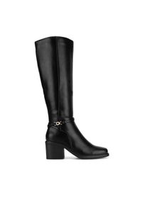 Clara Barson Kozaki WYL4017-2 Czarny. Kolor: czarny. Materiał: materiał