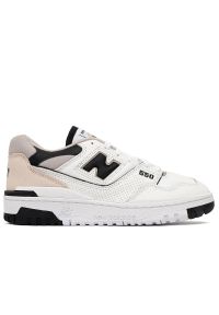 Buty New Balance BB550ESI - białe. Okazja: na co dzień. Kolor: biały. Materiał: guma, skóra. Szerokość cholewki: normalna. Sport: koszykówka, turystyka piesza