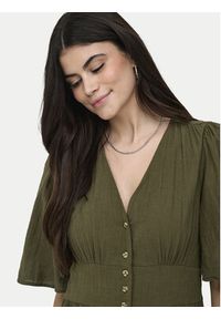 only - ONLY Sukienka codzienna Tizana 15373535 Zielony Regular Fit. Okazja: na co dzień. Kolor: zielony. Materiał: bawełna. Typ sukienki: proste. Styl: casual #6