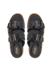 Clarks Klapki Torhill Slide 26176428 Czarny. Kolor: czarny. Materiał: skóra