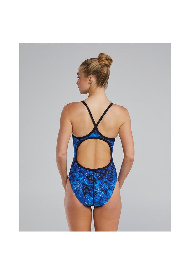 Strój pływacki damski TYR Diamondfit Swimsuit - Radiant Flare. Kolor: niebieski