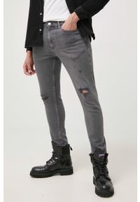 Tommy Jeans jeansy SCANTON CE683 męskie. Kolor: szary