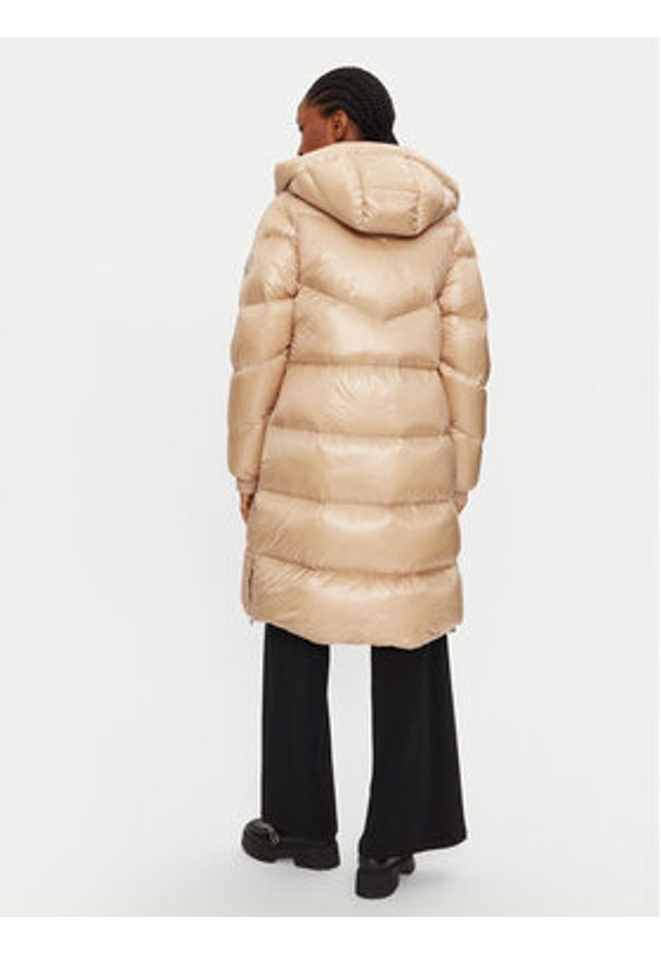 Woolrich Płaszcz zimowy Aliquippa Long CFWWOU0926FRUT3085 Beżowy Regular Fit. Kolor: beżowy. Materiał: syntetyk. Sezon: zima