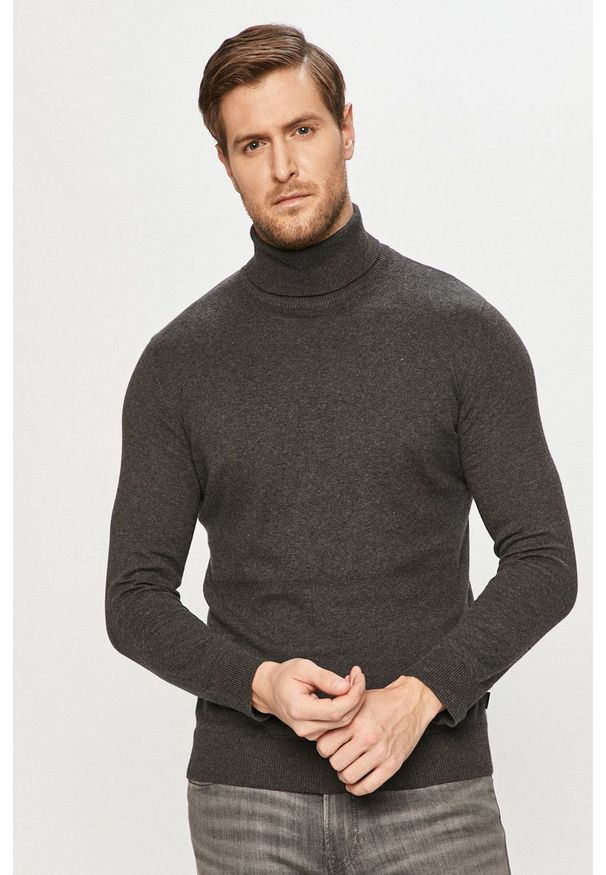 Jack & Jones - Sweter 12157417. Kolor: szary