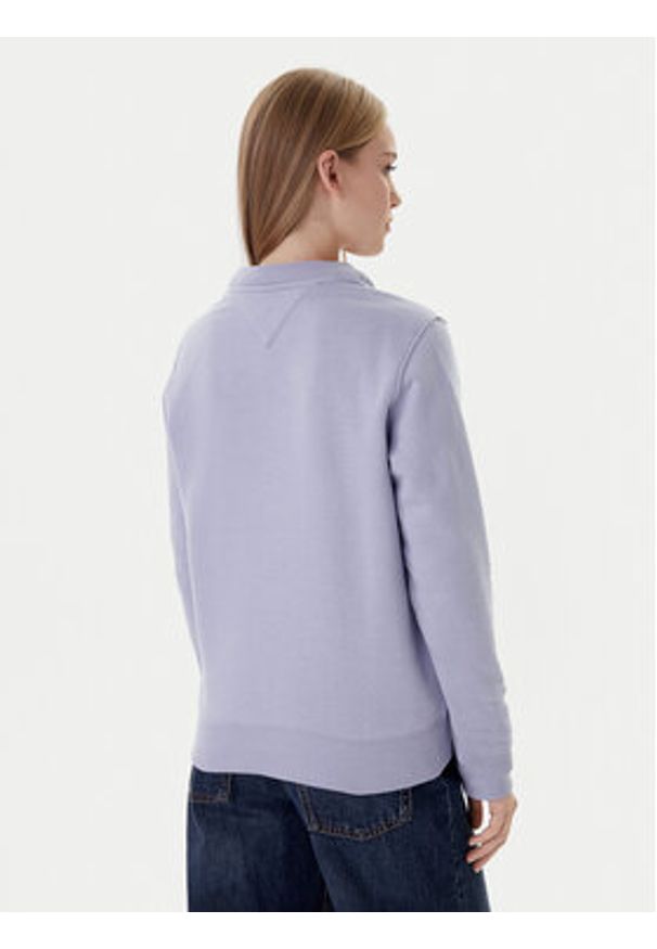 Tommy Jeans Bluza Flag DW0DW19959 Niebieski Regular Fit. Kolor: niebieski. Materiał: bawełna