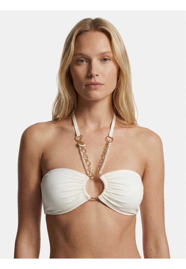 Guess Góra od bikini E6GJ01 KF412 Biały. Kolor: biały. Materiał: syntetyk