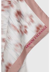 Armani Exchange apaszka jedwabna kolor różowy wzorzysta. Kolor: różowy. Materiał: jedwab #2