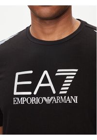 EA7 Emporio Armani T-Shirt 3DPT29 PJULZ 1200 Czarny Regular Fit. Kolor: czarny. Materiał: bawełna, syntetyk