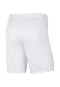 Spodenki piłkarskie chłopięce Nike Dry Park III Dri-Fit szybkoschnące na gumce. Kolor: czerwony, biały, wielokolorowy. Technologia: Dri-Fit (Nike). Sport: piłka nożna